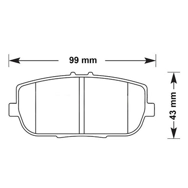 Carbotech rear brake pads CT1180 for the Mazda MX-5